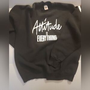 Vintage 90s Fruit of the Loom Black Graphic Crewneck Sweater XL